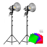 2x Gvm P80s Ii Set Iluminacion Estudio Luces Led Profesional