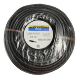 Cable Uso Rudo 2x12 Negro Rollo 100m 100% Cobre