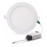 Lámpara Panel Led 24w Redondo De Incrustar Luz Blanca