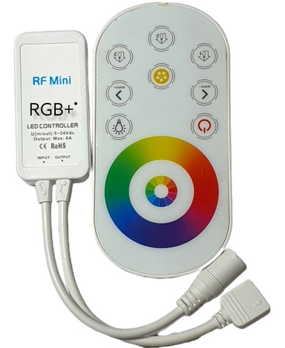 Rgb+ Touch Controlador Tira Led 5-24 Volts Control Radio F.