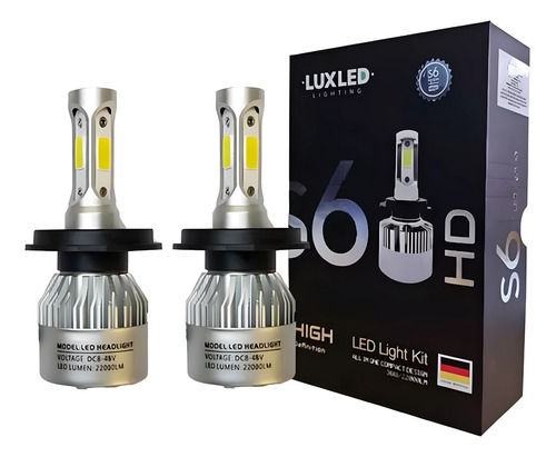 Kit Led Cree S6 Plus H4 H7 H1 H11 36w 22mil Lumens Auto Moto