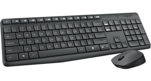 Teclado E Mouse Usb Sem Fio Logitech Mk235