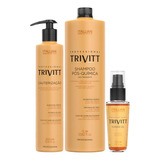 Shampoo1l Cauterização Óleo Power Trivitt Kit