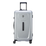 Valija Trunk Mediana 73 Cm Delsey Peugeot Voyages Color Gris Plata Peugeot Voyage