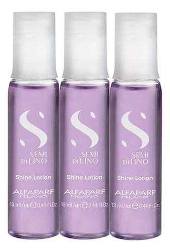 Kit X 3 Ampola Rosa Alfaparf Sublime Shine Lotion 13ml