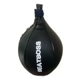 Pera Beatboss Puching Ball Cuero Sintetico Color Negro