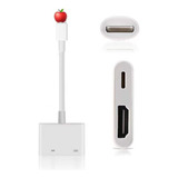 Adaptador Hdmi Otg Lightning A Av Digital Para iPhone / iPad