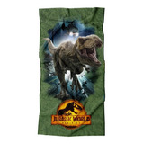 Toalla Grande Y Absorbente Jurassic World - Providencia Color Verde