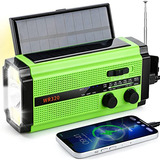 5000mah 1.3w Solar Panels Emergency Hand Crank Radio,am...