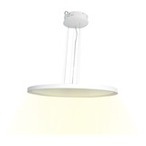 Lampara Plafón Colgante Led Redondo Minimalista Blanco 64 Cm