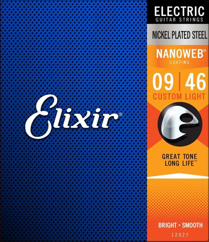 Elixir Nanoweb Custom Light 09-46 Cuerdas Eléctrica 12027