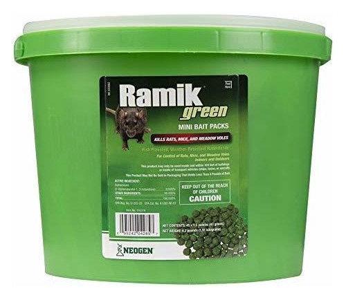 Paquete De 45 Baldes De Cebo Ratas Y Ratones Ramik