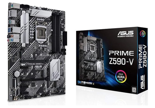 Asus Tarjeta Madre Prime Intel Lga 1200 Ddr4 Atx Z590-v