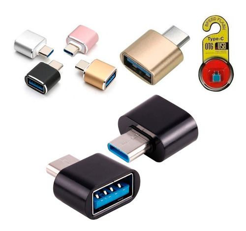 Otg Tipo C. Convertidor De Usb Tipo C A Usb Hembra.