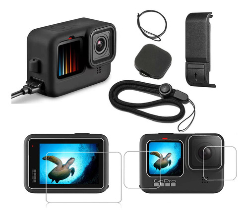 Hero11 - Funda Protectora De Silicona Negra Para Gopro Hero.