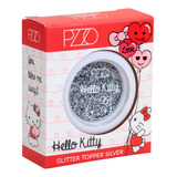 Glitter Topper Silver Hello Kitty