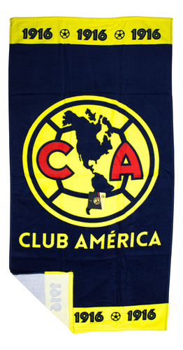 Toalla Oficial Club De Futbol América, 100% Algodón, Hilasal