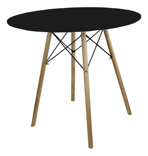 Mesa Jantar Base Eiffel Redonda 70cm Mdf Sala