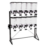 Kit Dispenser De Ração Durabox Standard Black 10 X 40 Litros