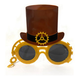 Óculos Maquinista Goggles Steampunk Plástico Festa Fantasia
