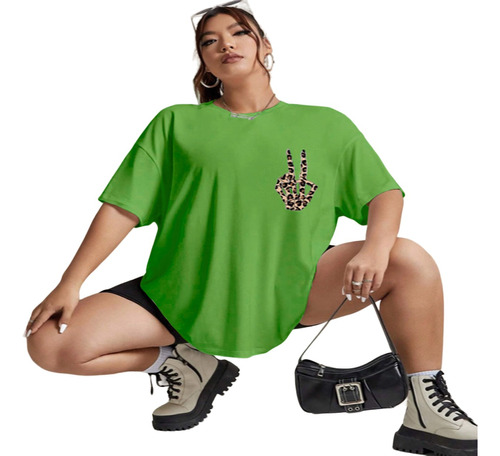 Camiseta Feminina Estampa Old School Onça Pintada Aesthetic 