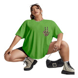 Camiseta Feminina Estampa Old School Onça Pintada Aesthetic 