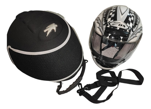 Casco Moto Modelo Zox Talla S + Bolso De Transporte C/correa