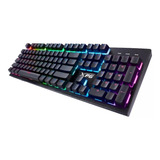 Teclado Gamer Xpg Infarex K10 Iluminación Rgb Para Elegir Color Del Teclado Negro Idioma Inglés