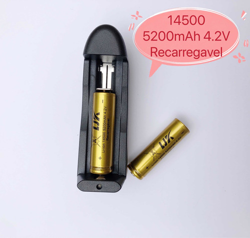 Bateria Recargable 14500 3.7v 5200 Mah Pilas Paquete 10 Pzas