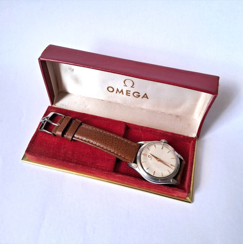 Antiguo Reloj Omega Cuerda Dial Honeycomb C. 420 Funcionando