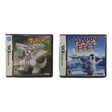 Capa De Jogos Originais Nintendo Ds Pokemon E Happy Feet
