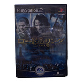 Jogo Lord Of The Rings Original Ps2 Japonês Completo