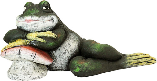 Fu84289 Bert The Flirtatious Frog Estatua De Sapo De Ja...