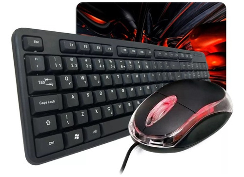 Combo Teclado Abnt2 + Mouse Usb Pc Notebook Home Office