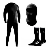 Kit Termico Moto Remera + Calza + Balaclava + Medias - Fas 