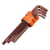 Juego De 9 Llaves Allen Tipo Torx, Largas Truper 13647