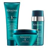 Shampoo Kerastase Resistance Therapiste +masque +serum Combo