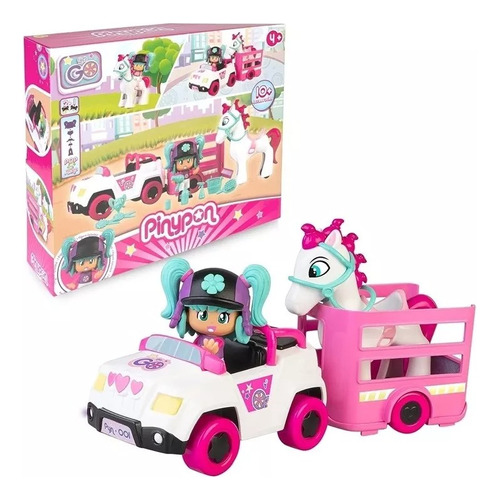 Pinypon Remolque Caballo Pony Con Figura Y Accesorios