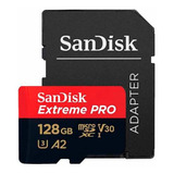 Cartão De Memória Micro Sd Sandisk Extreme Pro 128gb