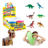 Kit 12 Slime Cores E Dinossauros Diversos 180g Kimeleka