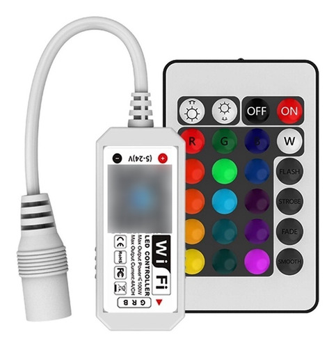 Controlador De Tira Led Rgb Wifi C/control 12-24v 3 Canales