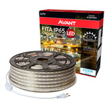 Fita Led Externa Ip65 50m 14,4wm Branco Frio Com Reator