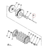 Varilla De Emb Orig Yamaha T105 Crypton (larga) Nadal Motos