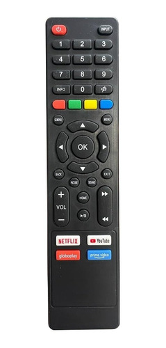 Controle Para Tv Multilaser Tl011 Tl012 Tl022 Tl016 Tl020