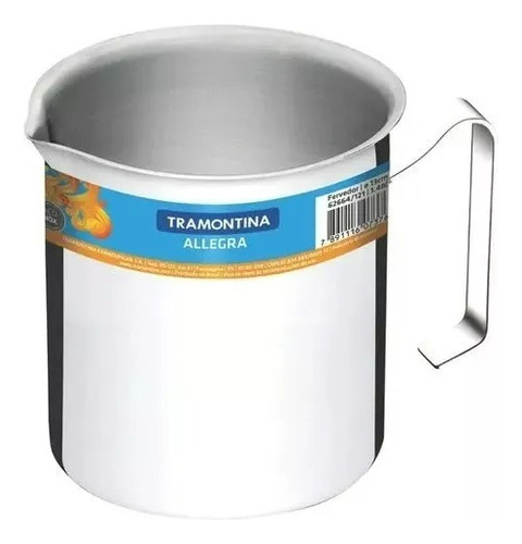 Fervedor Leiteira Tramontina Allegra Em Aço Inox 12 Cm 1,4