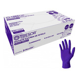 Guantes De Nitrilo Azul Cobalto Sin Polvo - Caja 100 Unds