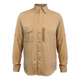 Camisa Lightwind Poliéster Beige