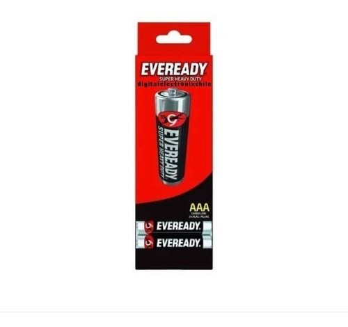 Pack De 2 Cajas Eveready Aaa 1.5v Total 48 Unid Super Heavy
