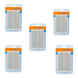 5 Piezas Protoboard 400 Puntos Breadboard Mb102 Para Arduino