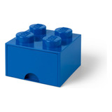 Lego Bloque Con Cajón Apilable Original Cajonera Blue Azul